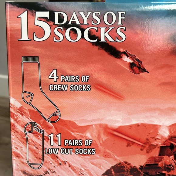 NIB Star Wars 15 Days of Socks Christmas MEN’S Shoe Size 6-12 Crew Low Countdown - Picture 5 of 5